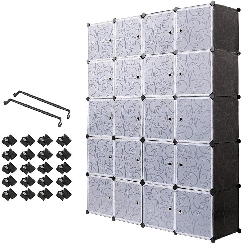 Portable, Modular, mit Rod zum Selbermachen, Kleiderschrank, Combiniert, Space Saving, Plastic, Organizer, Würfel, Gardero