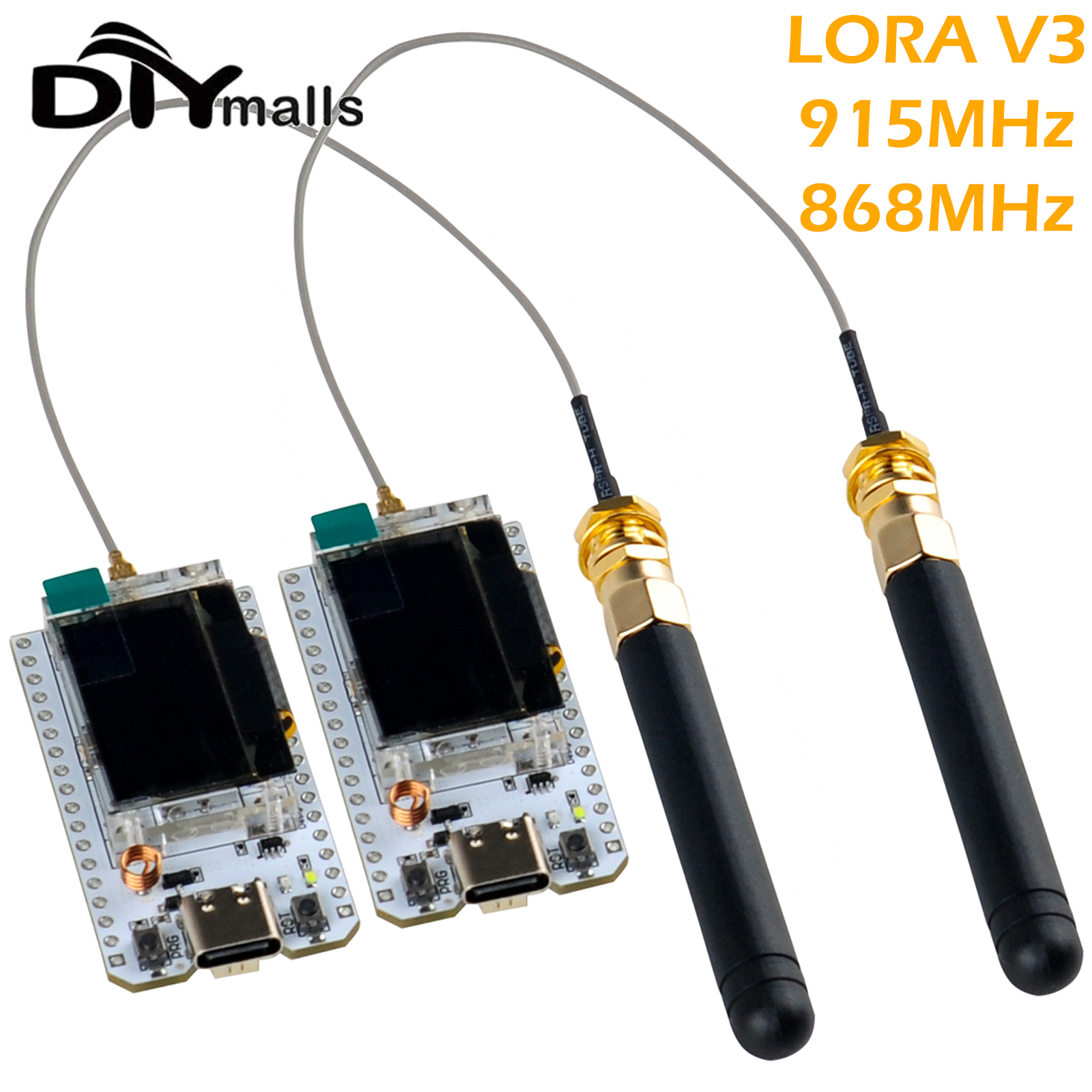 Kit de placa de desarrollo de pantalla OLED ESP32 Lora V3, 0,96 pulgadas, 868MHz, 915MHz, LoRa32, SX1262, para dispositivos Arduino Meshtastic, 2 juegos