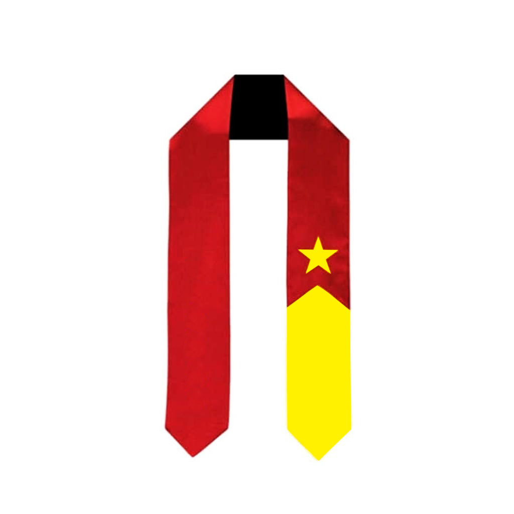 Szalik z flagą w stylu Tigray, 180*14cm, na zakończenie szkoły, akcesoria do matury Shawel USA
