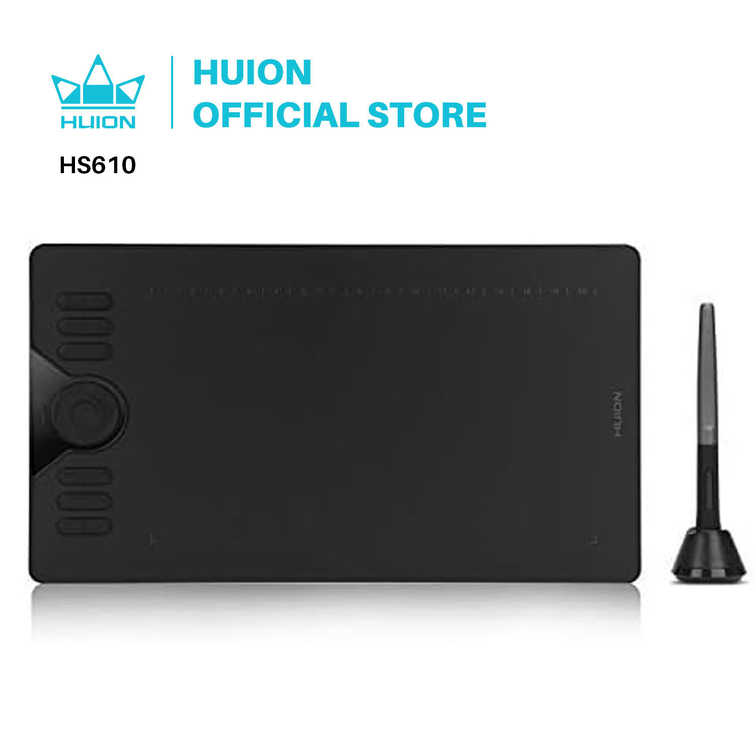 HUION-Tableta gráfica con bolígrafo digital, de teléfono, inclinación OTG, sin batería Stylus, para Android, Windows y macOS