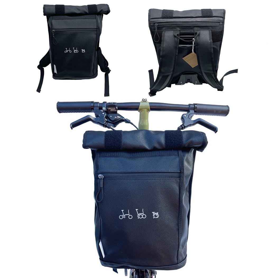 Składane przednie torby i sakwy rowerowe do przedniej torby rowerowej Brompton Birdy Torebka z aluminiowym uchwytem