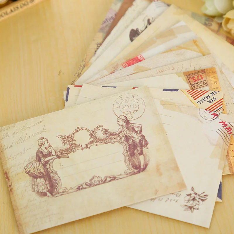 12 Teile/los Vintage Mini Papier Umschlag Scrapbooking Umschläge Kleine Umschläge Kawaii Schreibwaren Geschenk