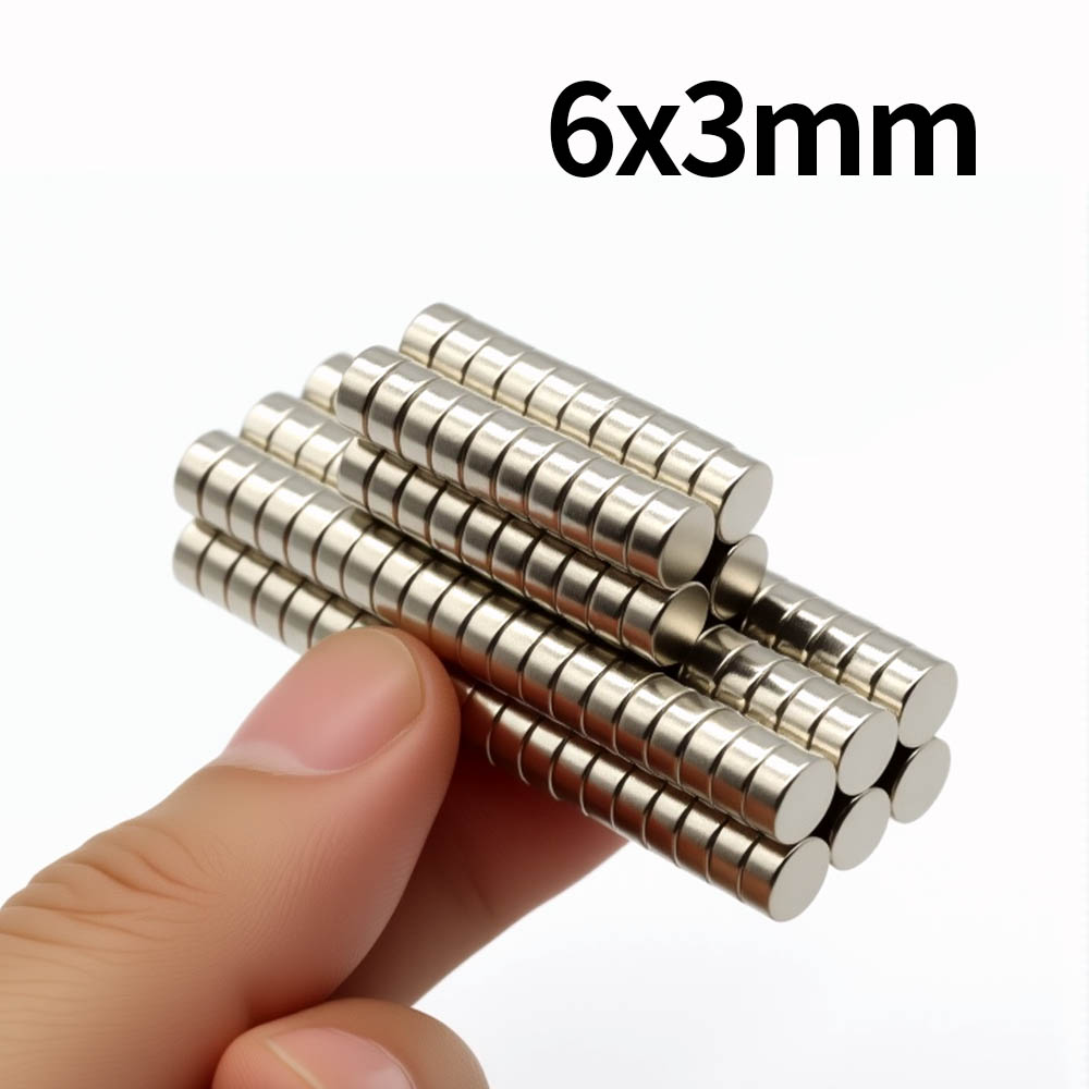 6x3mm Super Strong Neodymium Magnet N35 NdfeB Permanent Magnetic imanes Round Powerful Magnets Refrigerator Magnet