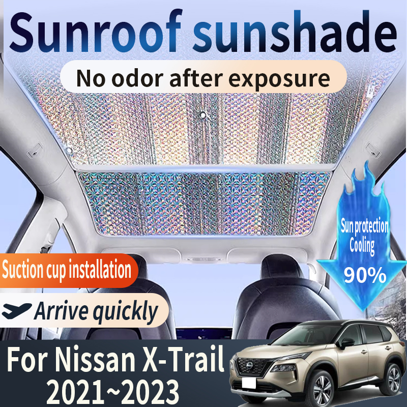 Część samochodowa do Nissana X-Trail Rogue T33 2021 2022 2023 Samochodowa osłona przeciwsłoneczna szyberdachu 2X Izolacja cieplna Ochrona przeciwsłoneczna Akcesoria chłodzące