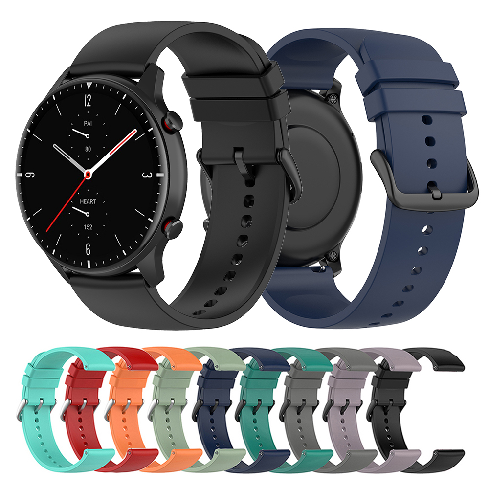 Correa de silicona de 22mm para reloj inteligente Huami Amazfit GTR 4/3/2 GTR de 47mm para Xiaomi Watch 2 Pro/S4/S3/S2/S1/Color 2/Color Sport