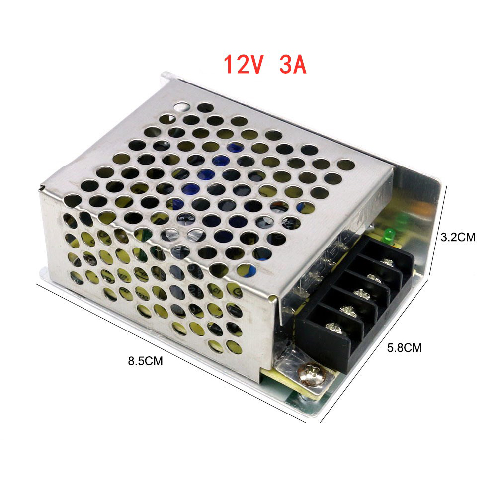 Transformadores de fuente de alimentación conmutada de 12V, 1A, 2A, 3A, CA de 220V a CC de 12V, fuente de alimentación LED SMPS, 12 V voltios para tira de LED CCTV