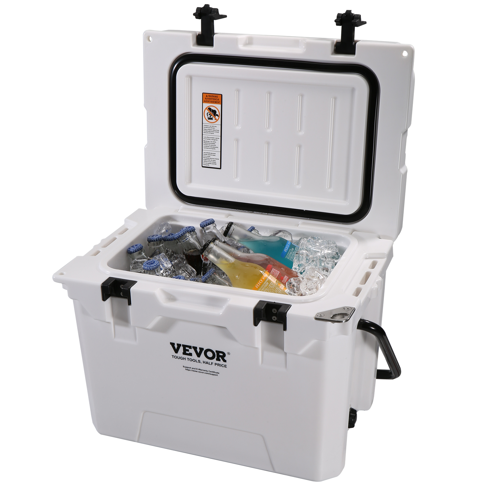 SucceBuy 25/33/45/52QT Harde Koeler Geïsoleerde Draagbare Grote Capaciteit Ijskist Koelbox voor Familie Outdoor Camping Activiteiten