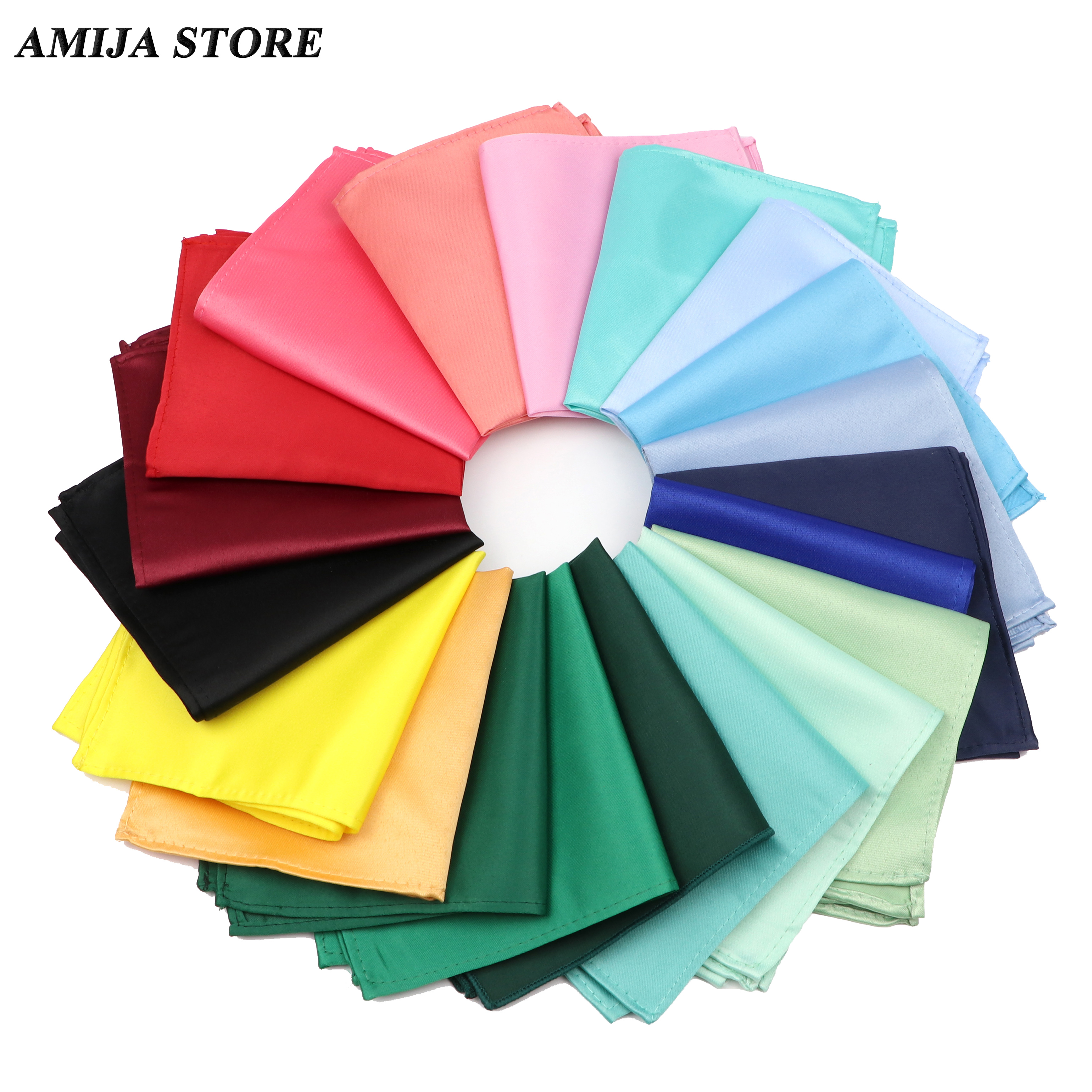 Vintag Pañuelo cuadrado de bolsillo colorido para hombre, toalla de poliéster de Color sólido, traje de hombre, regalos de boda de negocios, accesorios para hombres