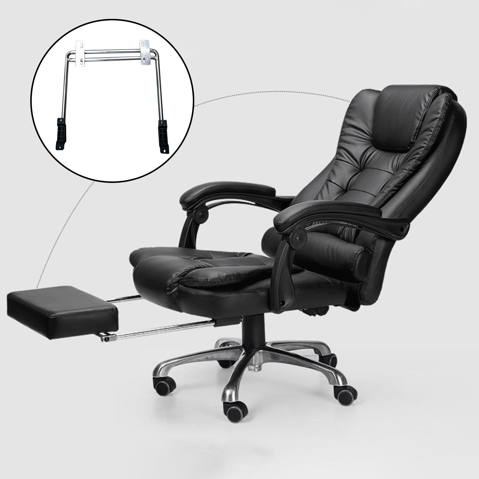 Sturdy Iron Office Chair Pedal Ergonomic Footrest Replacement Accessory for Armchair Folding Chairs
