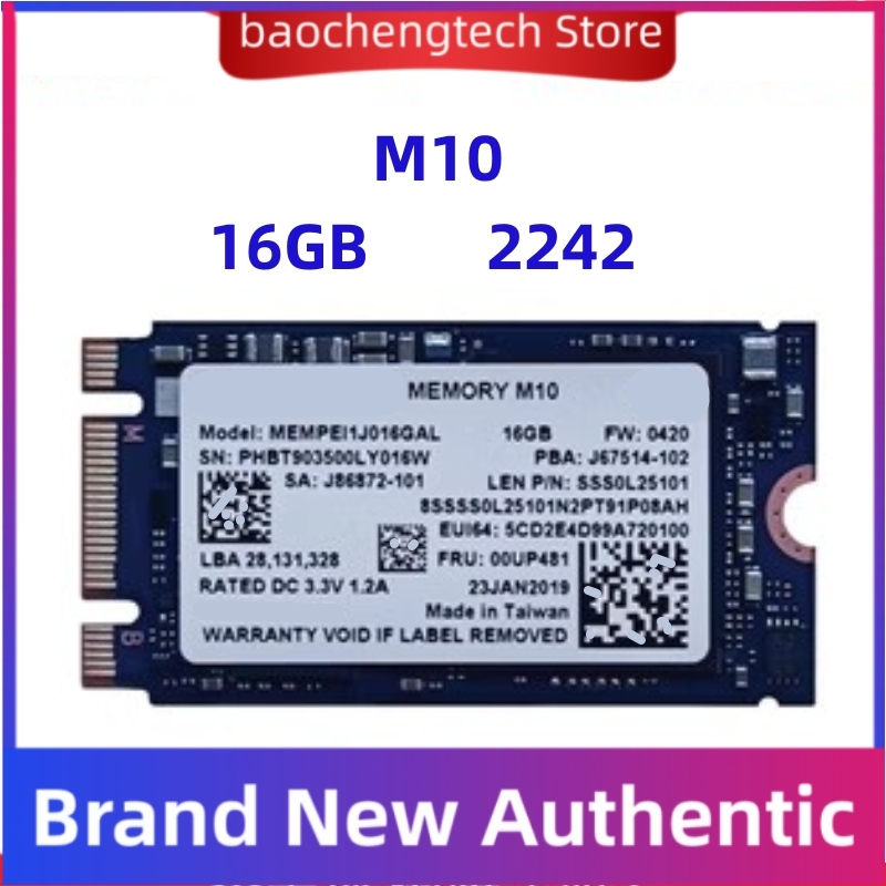 Carte de disque dur mécanique à semi-conducteurs, protocole NVcloser, SSD d'origine, Intel Aoteng M10, 16G, 2242