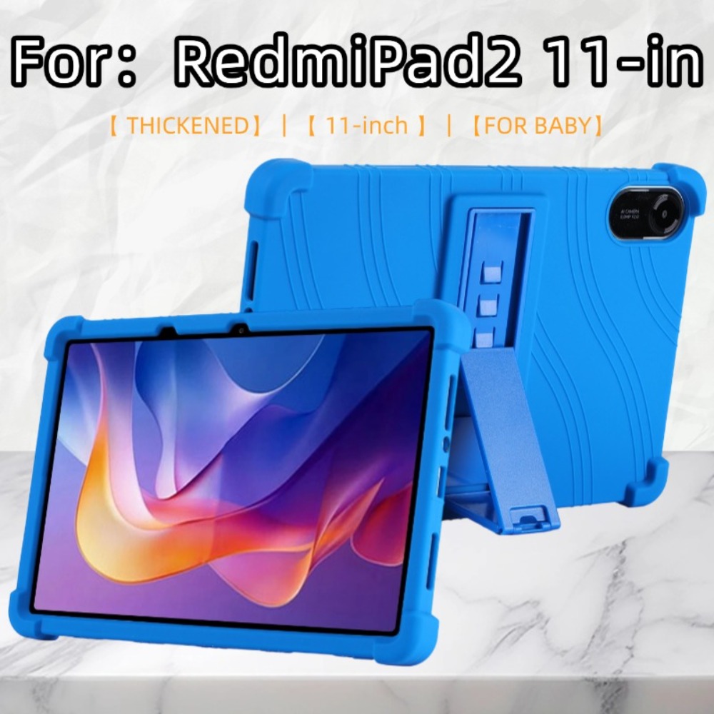 Penutup Silikon Lembut 4 Sudut Tebal untuk Funda Redmi Pad 2 (2025)11 "Inci Casing Tahan Benturan Funda Anak-anak