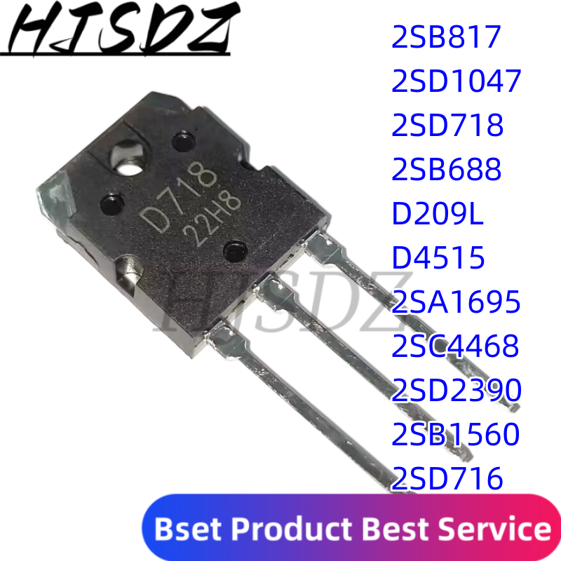 5 sztuk 2SD1047 D1047 TO-3P 2SB817 B817 2SD718 D718 2SB688 2SC4468 D2390 2SB1560 B1560 2SA1695 D209L D209 2SD716 2SD4515 D4515
