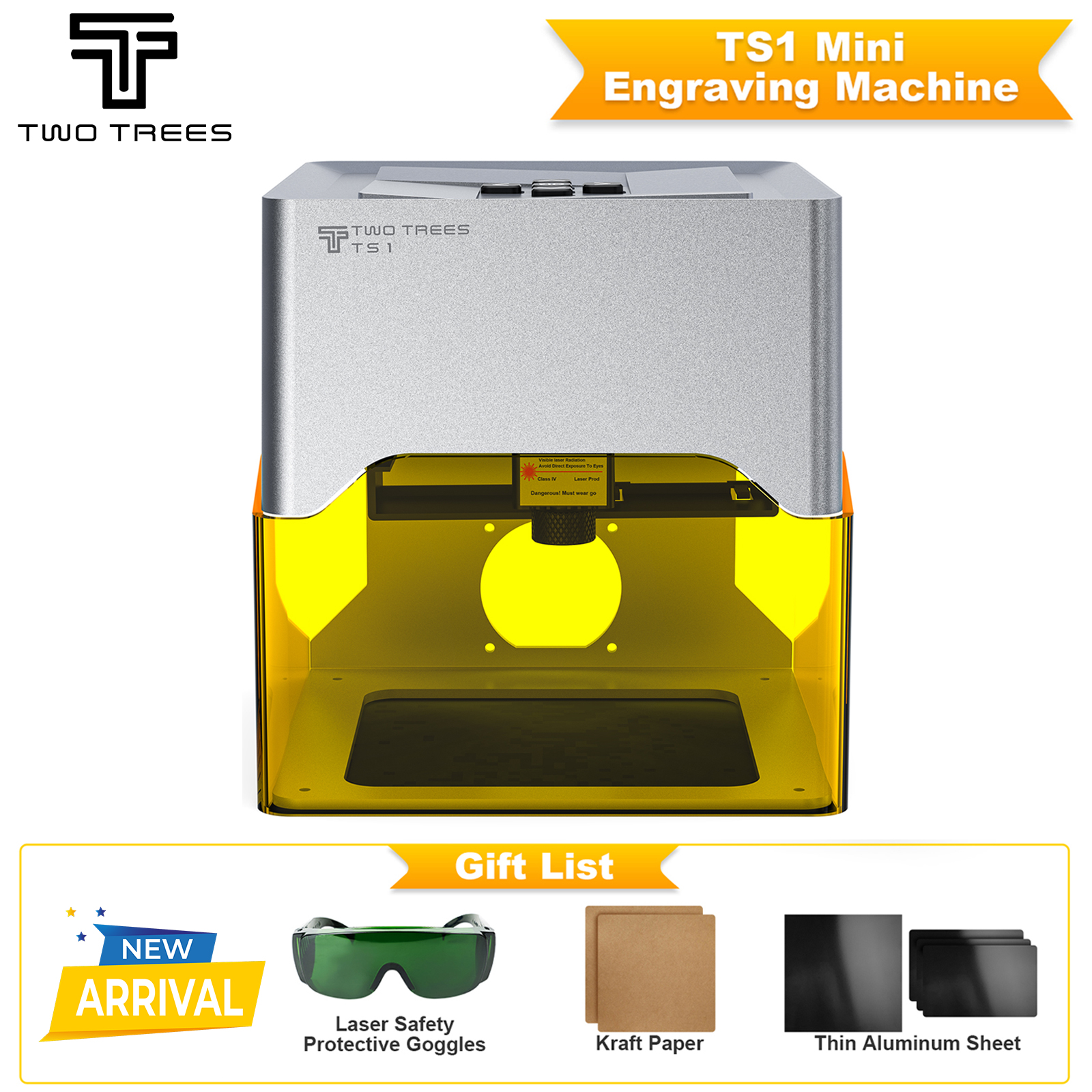 Twotrees ts1 portátil mini gravador a laser cnc máquina bluetooth diy logotipo máquina de marcação pintado cão tag papel couro madeira