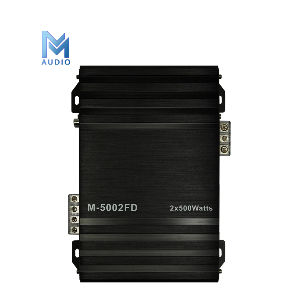 Mini amplificador audio do carro do tamanho, 500 W, 2 canais, classe D, especificações brasileiras, múltiplas, poder superior