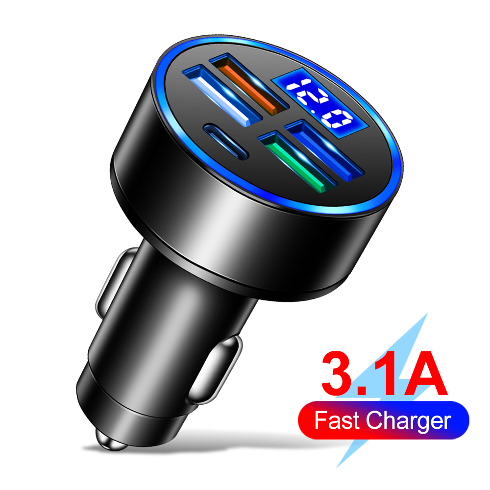 Caricabatteria da auto USB 3.1A PD caricabatteria da auto di tipo C a ricarica rapida per Iphone 15 Pro Max Xiaomi 13 Samsung Huawei OPPO