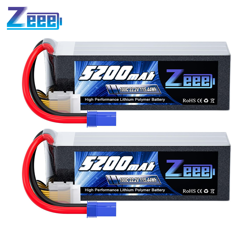 1/2 stücke zeee 6s 5200mah fpv Drohne Lipo Batterie 22,2 v 100c mit ec5 Stecker für RC Auto LKW Flugzeug Hubschrauber Boot RC Modelle Teile
