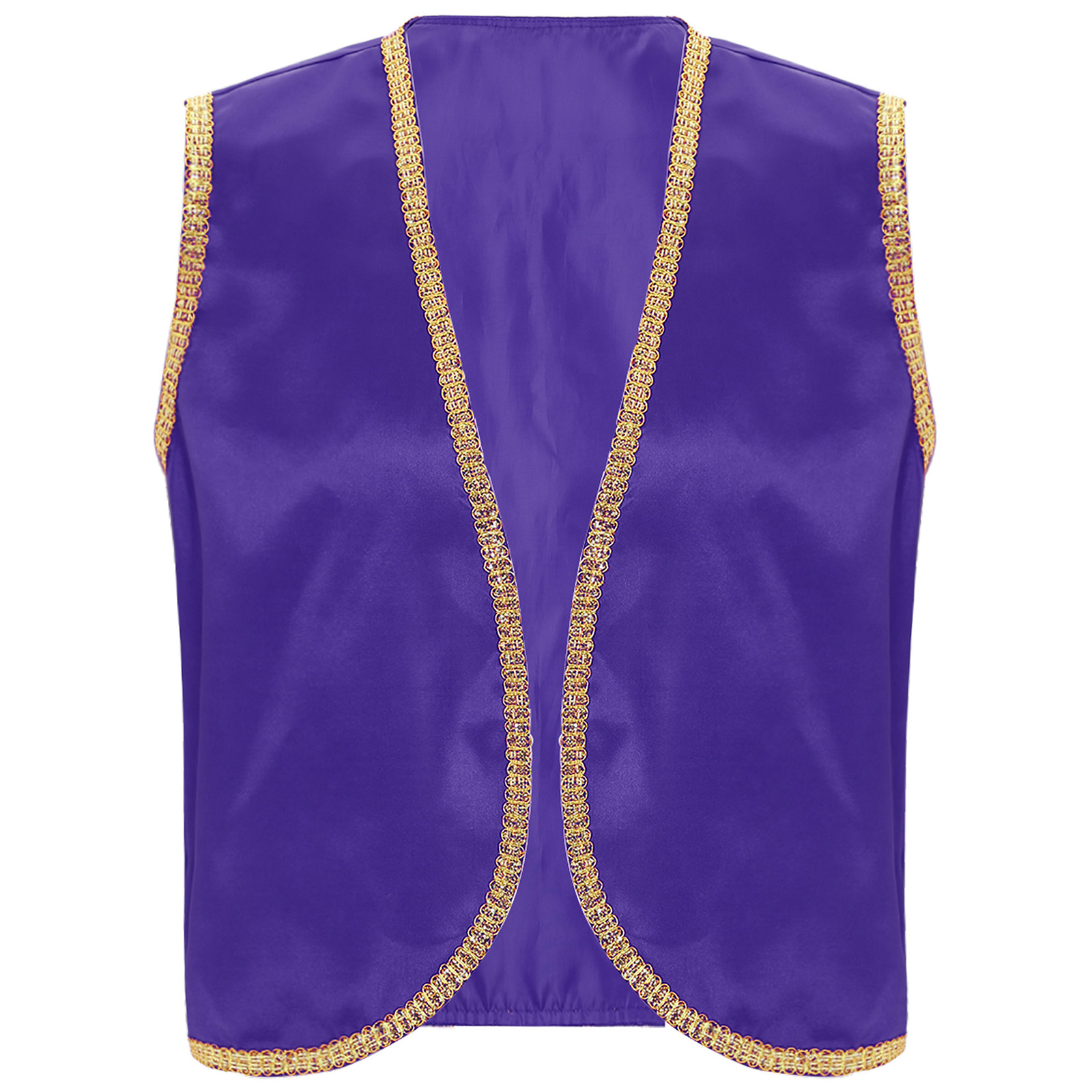 Men Adult Arabian Prince Cosplay Halloween Costume Golden Genies Role Play Waistcoat Vest Indian Arabian Cosplay Fancy Dress Up