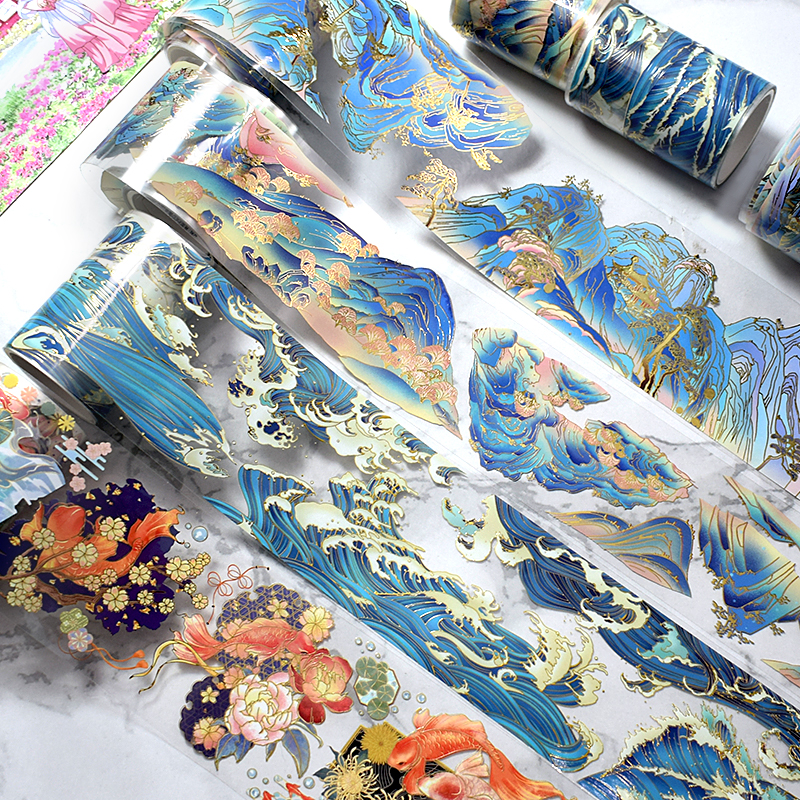 Bandes Washi en PET, masquage antiquités, aménagement paysager, adhésif décoratif pour planificateur, bricolage artisanal, Scrapbooking, autocollants pour Journal intime, cadeaux