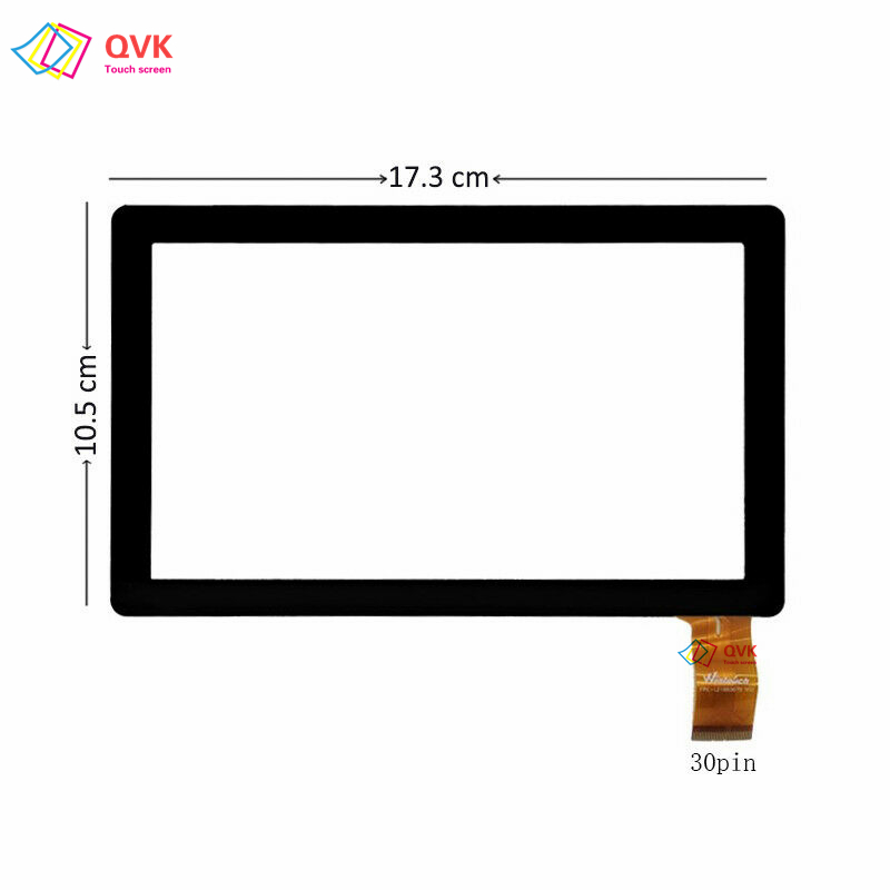 7-calowy czarny dla WINTOUCH K715 Tablet dla dzieci pojemnościowy ekran dotykowy Digitizer czujnik zewnętrzny szklany Panel K715