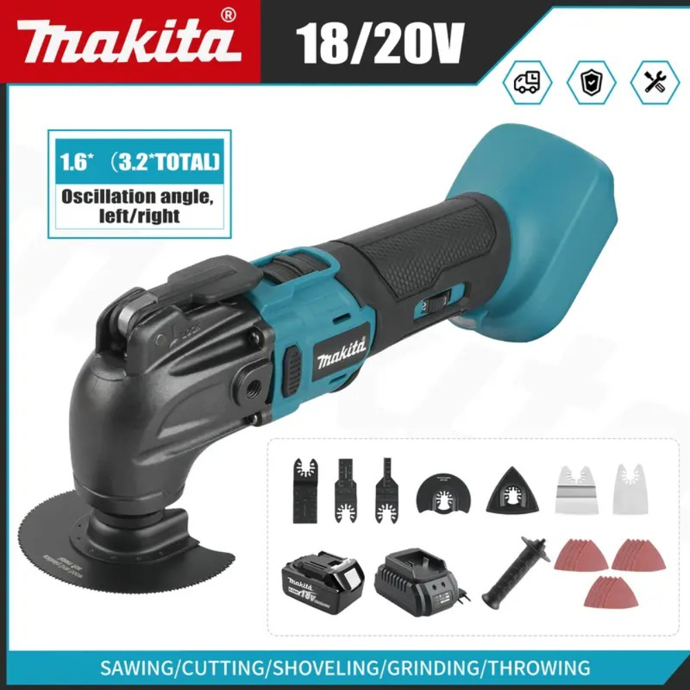 Быстросъемный осциллирующий инструмент MAKITA, бесщеточный многофункциональный инструмент для ремонта, электрический триммер, совместимый с аккумулятором MAKITA