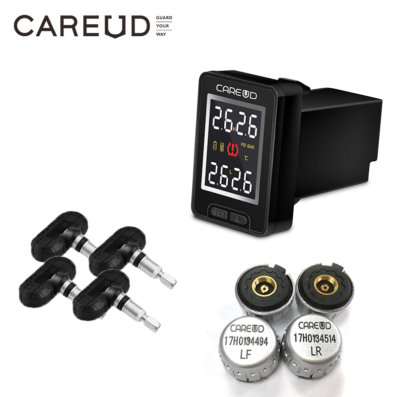 CAREUD-Sistema inalámbrico de control de presión de neumáticos, sensores internos y externos para Honda, Toyota, Nissan y Mazda, TPMS