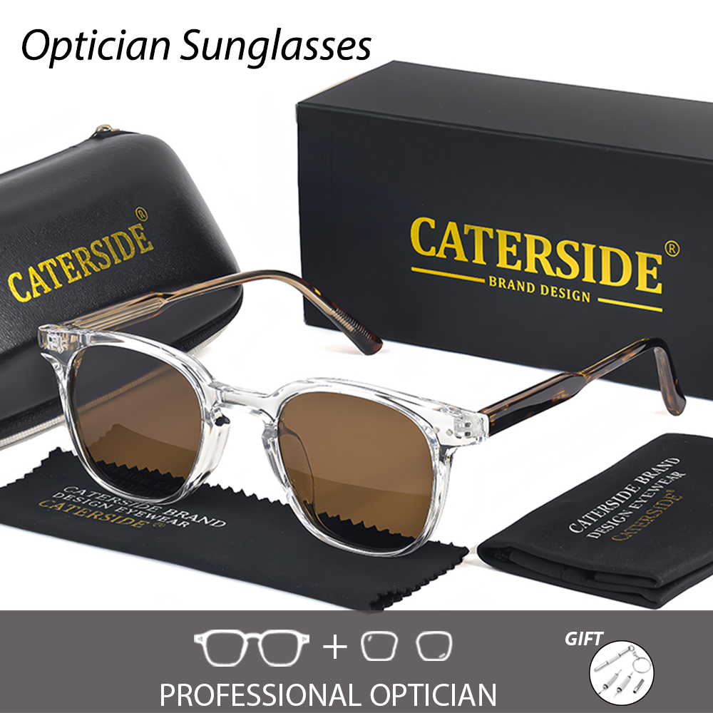 CATERSIDE – lunettes de soleil à la mode pour hommes, verres optiques ronds personnalisés, lunettes de soleil pour femmes, pour myopie et hypermétropie