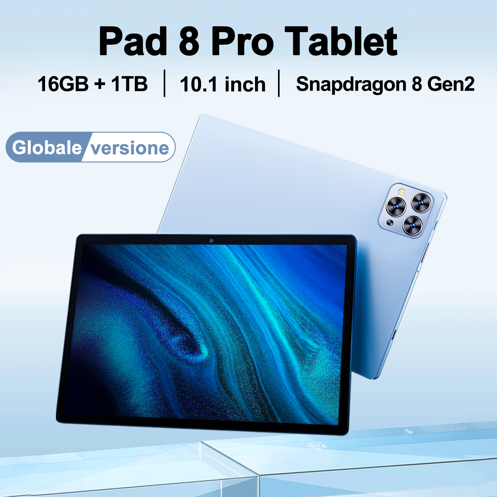 Original Tablet Pad 8 Pro 10.1 inch Android 13.0 10000mAh 16GB+1TB  Global version Snapdragon 8 Gen2  Dual SIM WIFI