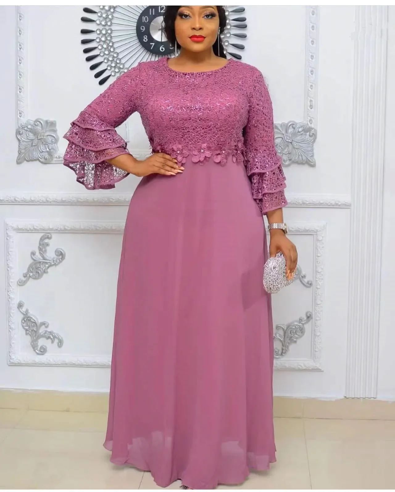 Plus size vestidos de festa africanos para as mulheres 2024 nova moda dashiki ancara rendas vestidos de casamento elegante turquia muçulmano maxi vestido