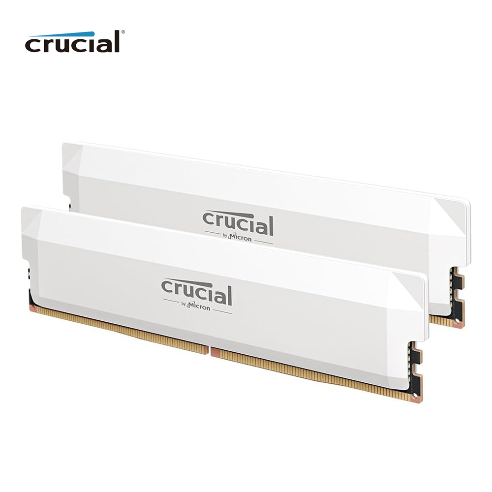 Crucial Pro DDR5 RAM 2x16GB 6000MHz, 6400MHz Memoria para juegos de escritorio con overclocking, Compatible con Intel XMP 3.0 y AMD Expo-Paquete OEM