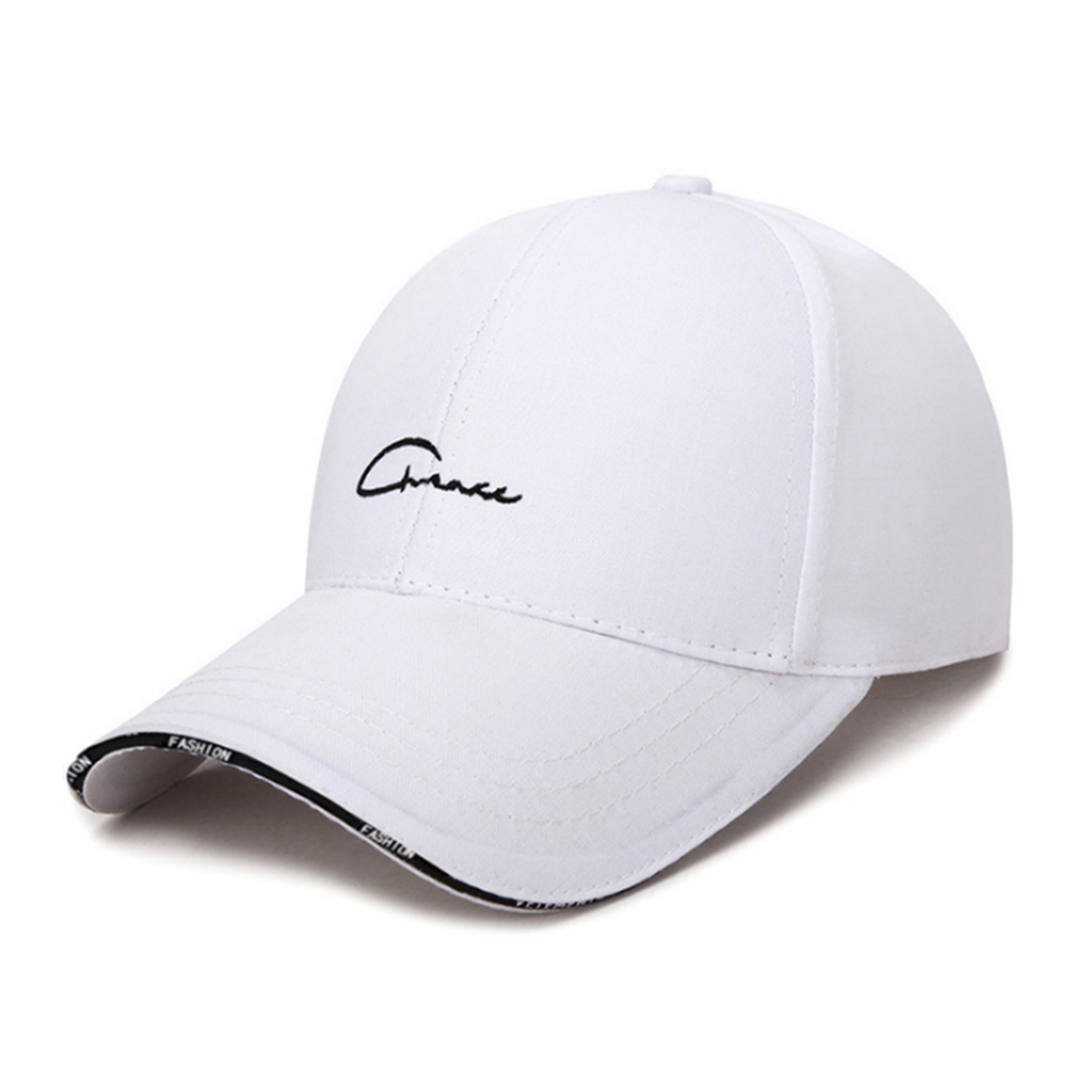 Cappello da uomo e da donna primavera ed estate baseball hipster selvaggio in bianco e nero per il tempo libero, protezione solare da viaggio