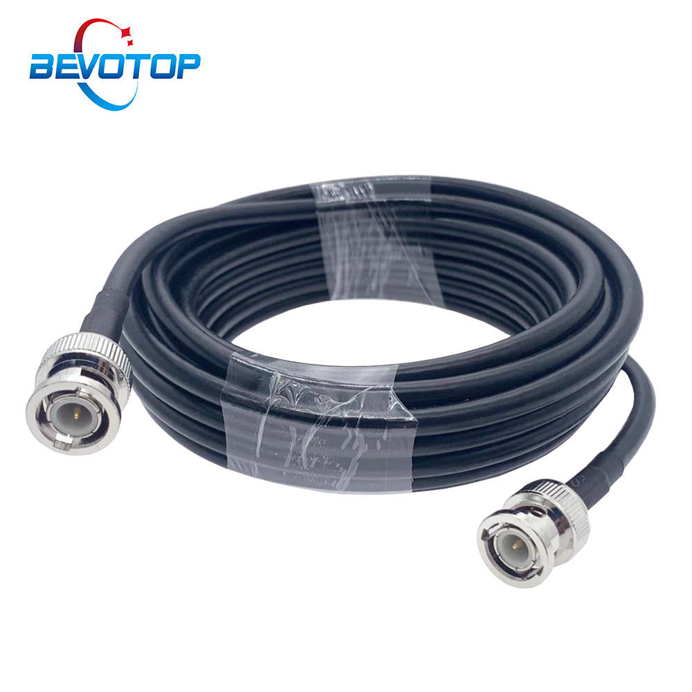 RG58 Coassiale BNC Maschio a BNC Spina Maschio Cavo RF 50 Ohm Connettore A Crimpare Doppio Spina BNC Maschio Pin Cavo 0.5M 1M 2M 5M 10M 20M