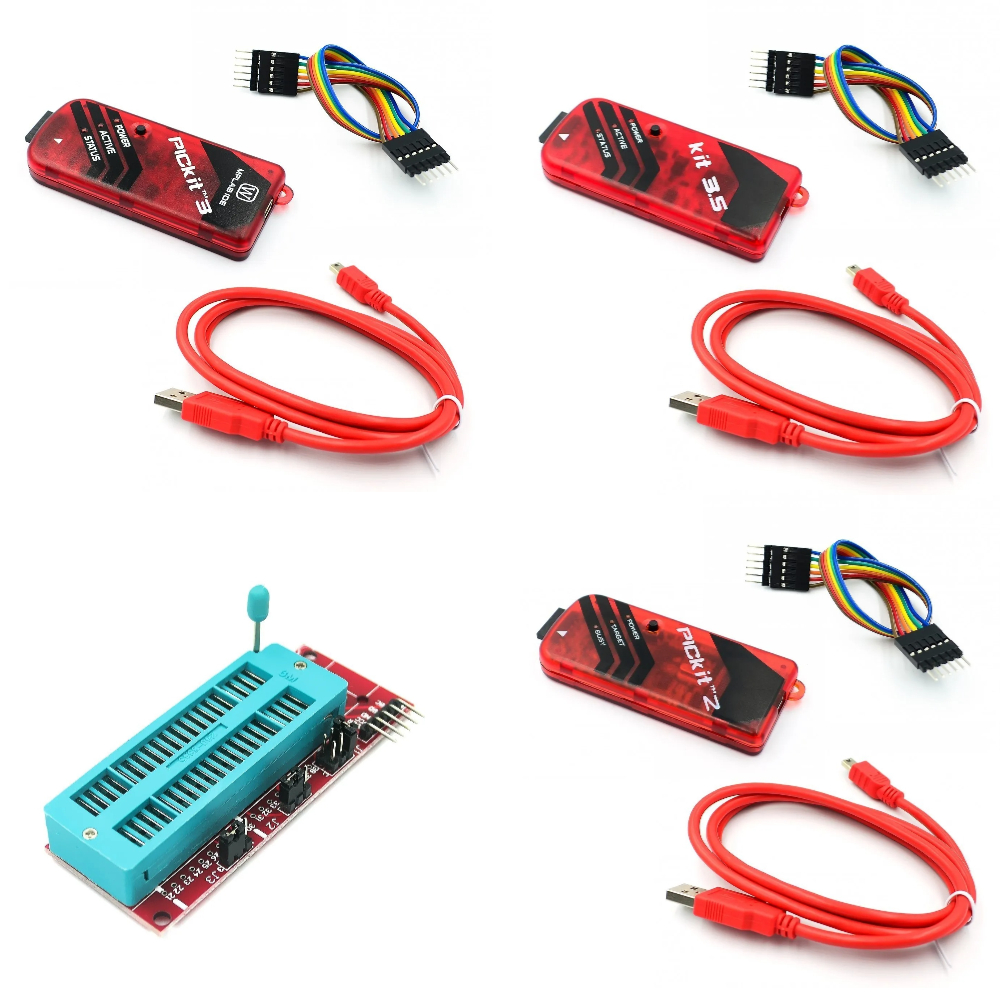 Programmatore PICKit2 PICKIT3 PICKit3.5 + PIC ICD2 PICKit 2 PICKIT 3 PICKIT 3.5 Adattatore di programmazione Programmatore universale Seat