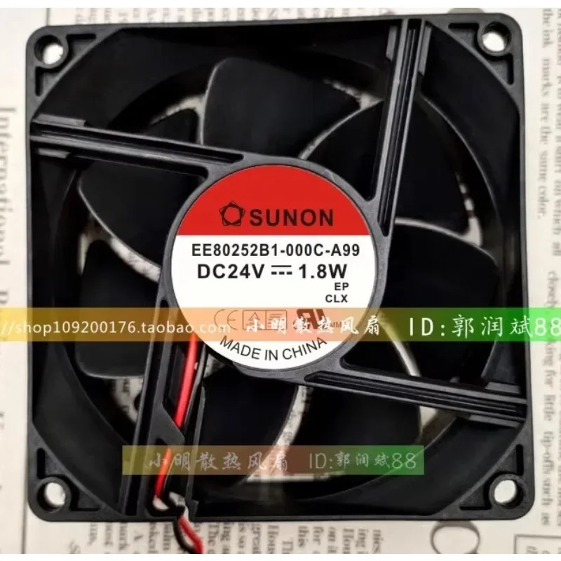 ใหม่พัดลมระบายความร้อนสำหรับ TAJUN EE80252B1-000C-A99 DC24V 1.8W 8 ซม.8025 DC พัดลมระบายความร้อน 80*80*25 มม.