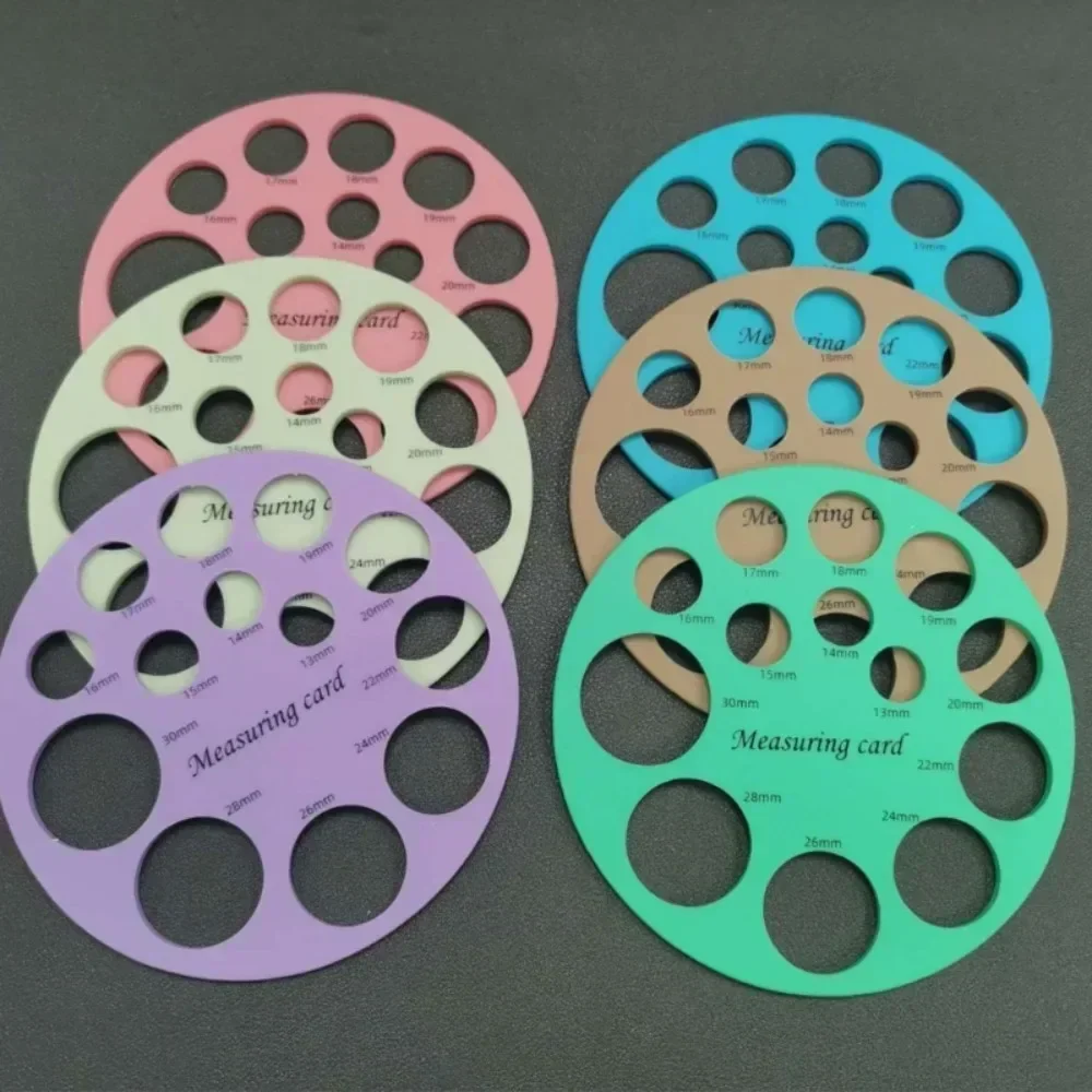 Tarjeta de medición de pezones de silicona, extractor de leche antiadherente, regla circular de brida, herramienta de tamaño, suministro eficiente para lactancia materna, accesorios