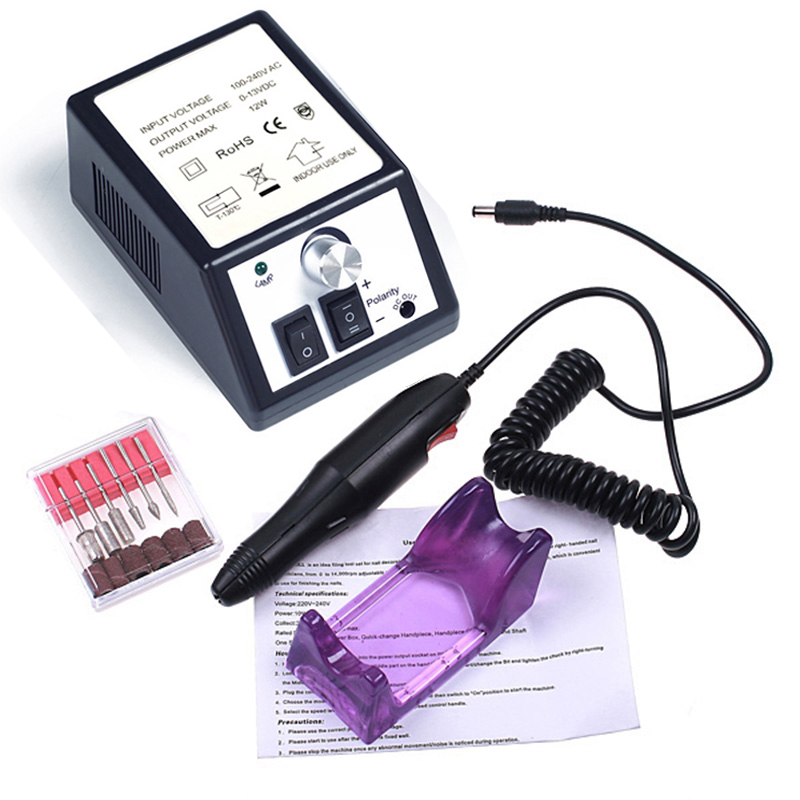Perceuse de manucure professionnelle, ensemble de perceuse à ongles électrique, ponceuse à ongles, Gel, cuticules, enlever le tour des ongles, outil de vernis
