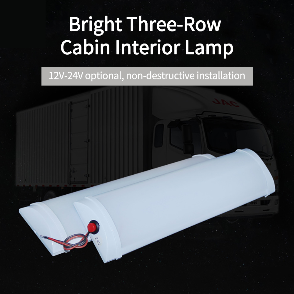 72LED 3 rangées 12V 24V plafonnier RV intérieur remorque bateau Cargo Camper lampe LED lumières pour Camping barbecue lampe
