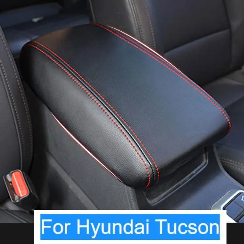 For Hyundai Tucson 2006 2007 2008-2013 /2015 2016 2017 2018 2019 2020 Microfibre Leather Center Armrest Box Cover Car Interior