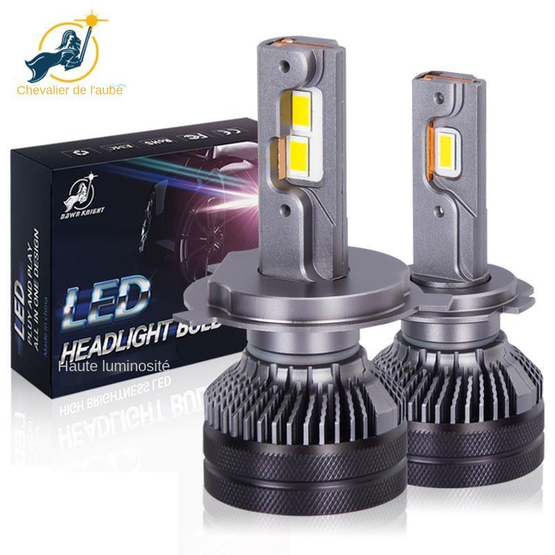 DAWNKNIGHT K5C 4300K 110W H7 H4 lampe à LED Double Tube de cuivre 3000K lumières Led pour voiture H1 H11 HB3 9005 HB4 9006 ampoule de phare LED