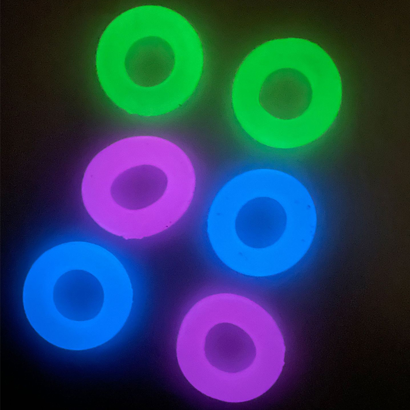 Luminoso TPE elastico anello per pene trasparente Jelly Cock Ring classico erezione che migliora l'eiaculazione ritardata per adulti Sex Shop per gli uomini