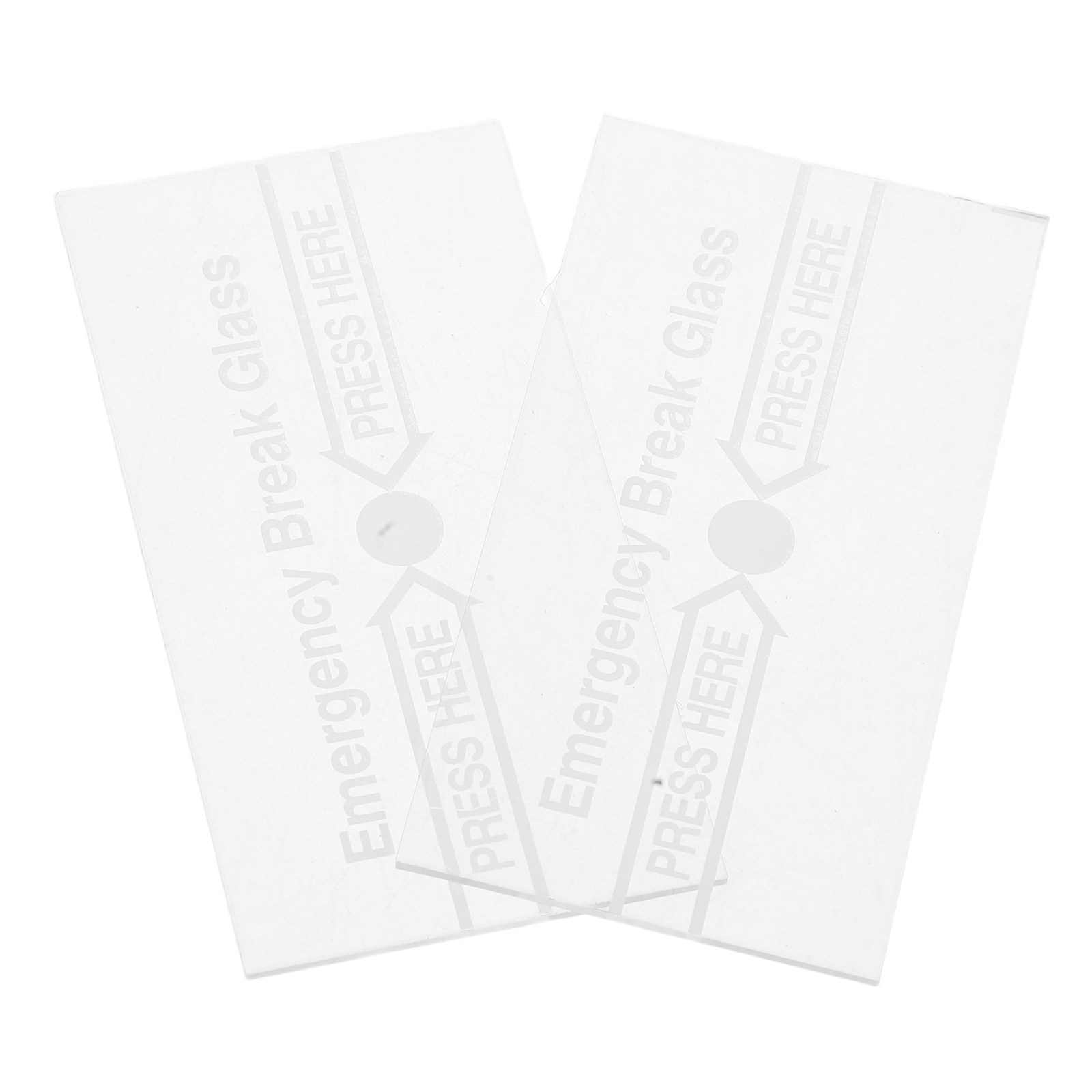2 unidades de cubierta de interruptor manual para alarma de incendio, de repuesto, de seguridad, con vidrio transparente para rotura, para panel de alarma de emergencia y dispositivo de emergencia de rotura de vidrio