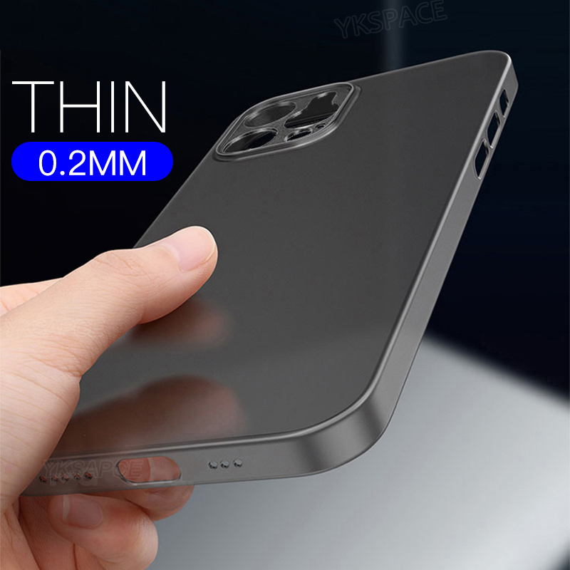 Красочный ультратонкий матовый чехол толщиной 0,3 мм для iPhone 17 Air 16 15 14 13 12 mini 11 Pro X XS Max XR, полупрозрачный жесткий чехол для телефона