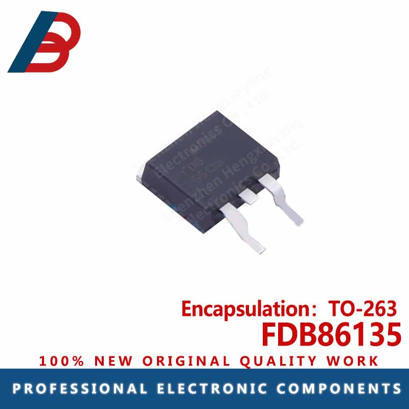Tubo de efecto de campo MOSFET, Canal N, 10 piezas, FDB86135 a 263, 100V, 176A