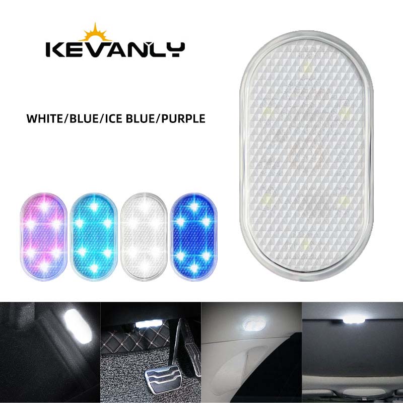 LED タッチライトミニワイヤレス車内照明自動屋根天井読書ランプトランク収納ボックス USB 充電