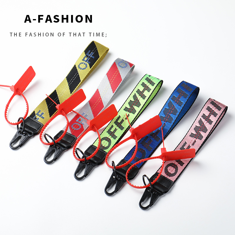 LLavero de marca de moda de 26cm, bordado de lona, colgante para teléfono móvil, regalo deportivo, joyería creativa con personalidad, regalo