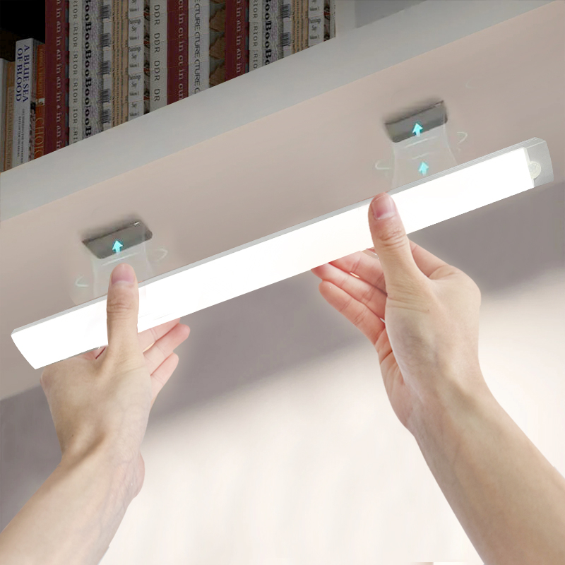Drahtlose LED Nachtlicht Motion Sensor Licht Schrank Nacht Lampe Für Küche Schlafzimmer Detektor Licht Schrank Treppe Hintergrundbeleuchtung