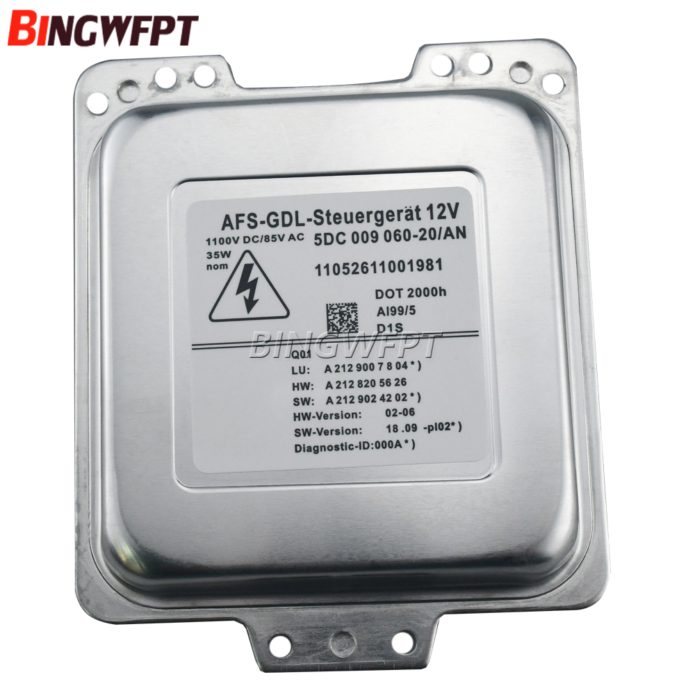 NUOVO Xenon HID Zavorra Accenditore Faro Unità di Controllo D1S Zavorra 5DC 009060 -20 Per Mercedes Classe E W212 2010 2011 2012 2013