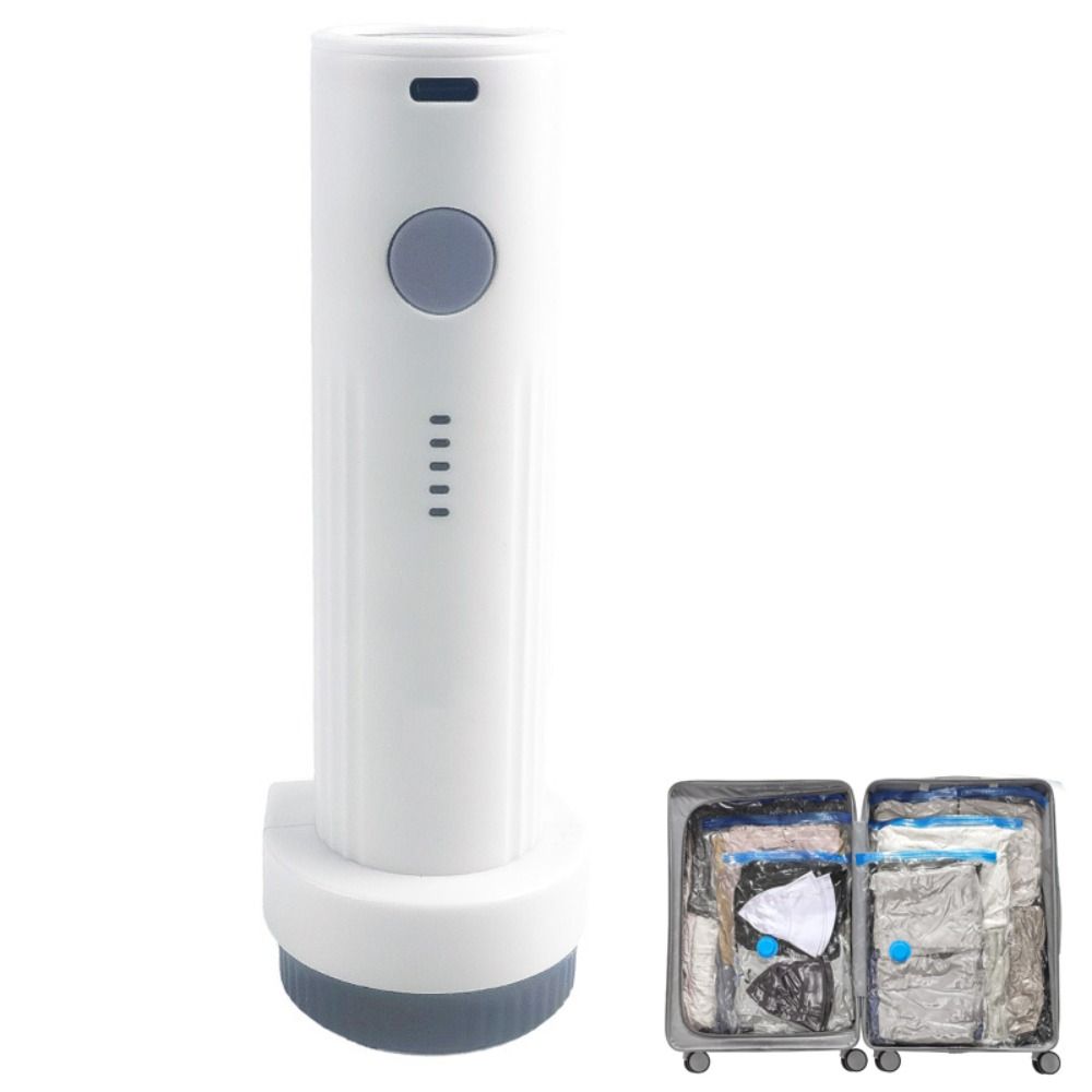 Rechargeable Electric Vacuum Pump Low Noise Portable Compressed Bag Air Pump Lightweight Mini Vacuum Bag Suction Pump Travel