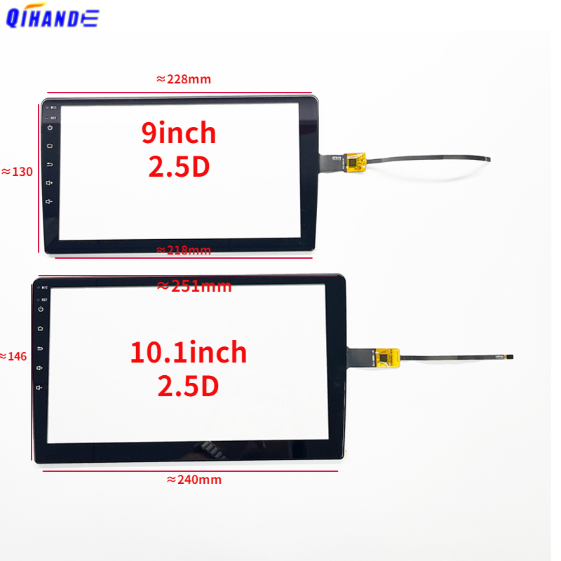 ใหม่ 2.5D 6Pin สําหรับ FD101GS0035A-FPC-V02 9 นิ้ว 10.1 นิ้วรถ Dvd Gps Player Touch Screen Digitizer Touch Panel Sensor