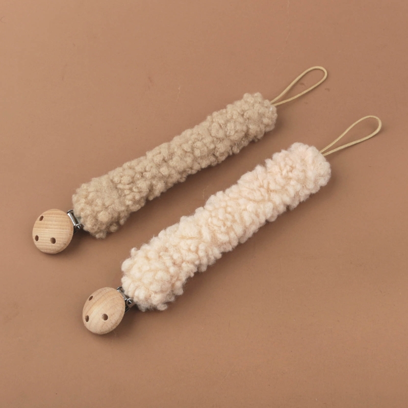 Plush Baby Chupeta Clipe Cadeia, suporte do mamilo, trela chupeta, alça de brinquedo, anti-perdido para amamentação, presente recém-nascido