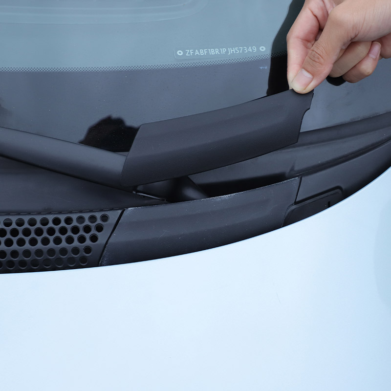 Per Fiat 500 2010-2024, Copertura Inferiore del Canale d'Acqua del Parabrezza Anteriore in ABS Nero, Accessori Auto (Parti di Ricambio)
